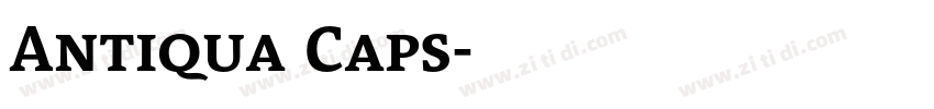Antiqua Caps字体转换
